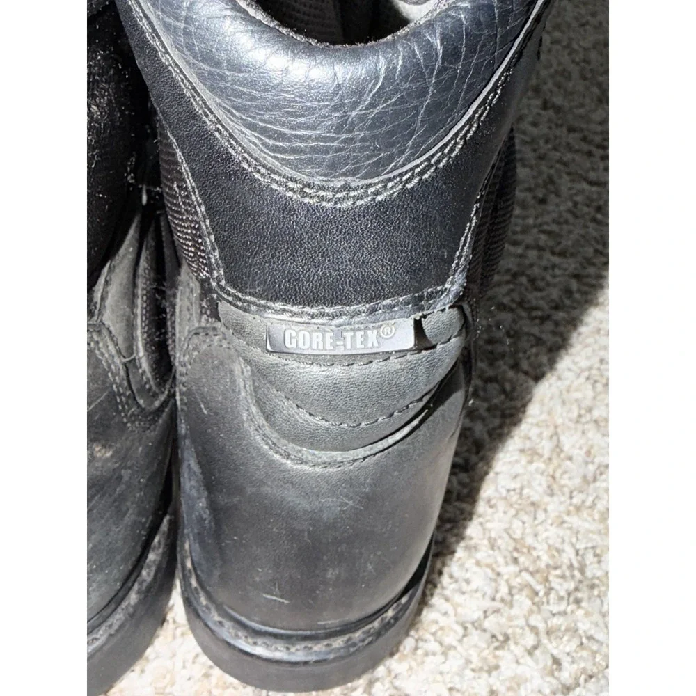 Harley‎ Davidson FXRG Boots Mens 11 Black Leather Steel Toe Gore-Tex Riding